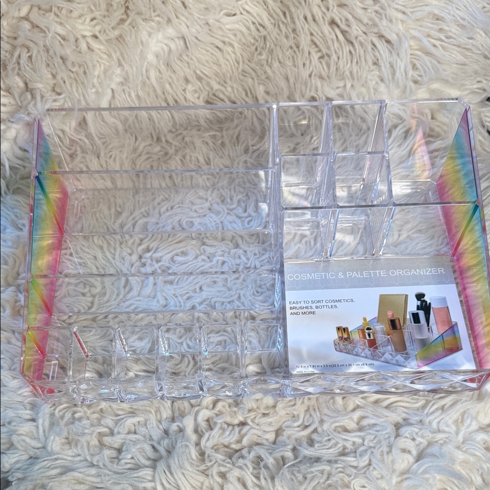 Rainbow Cosmetic & Palette Organizer